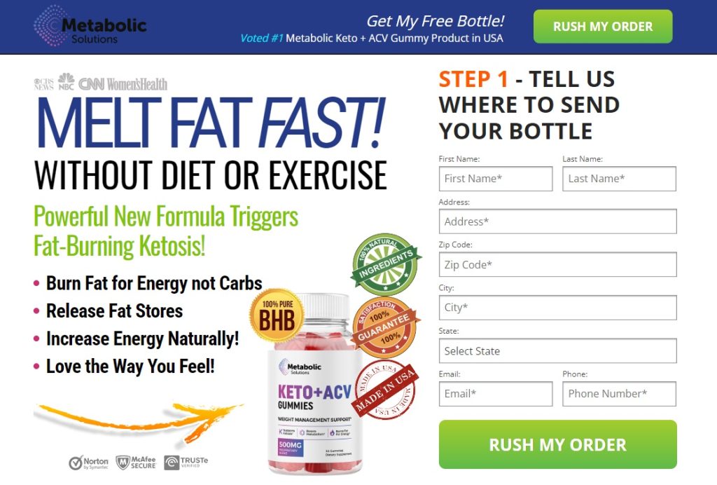 Metabolic Keto ACV Gummies